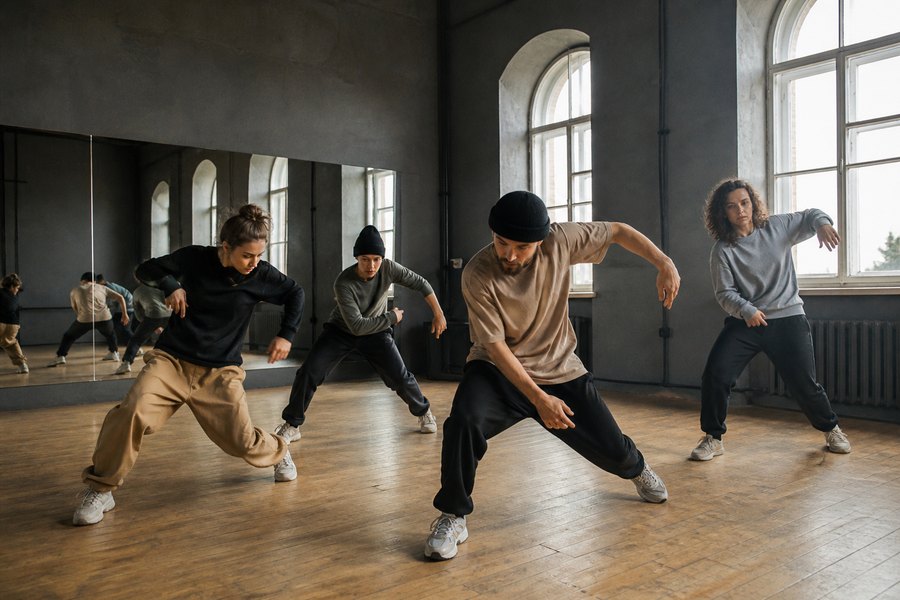 Заняття з hip-hop у великому залі